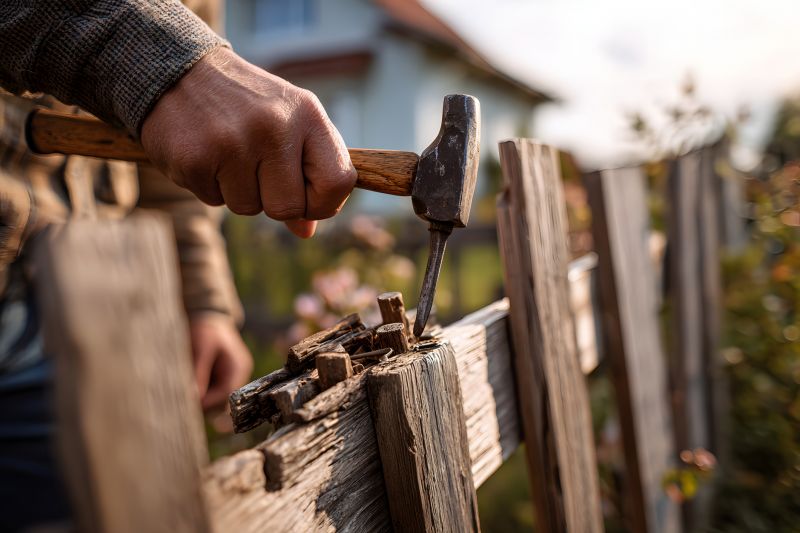 Fence Repair in Fall