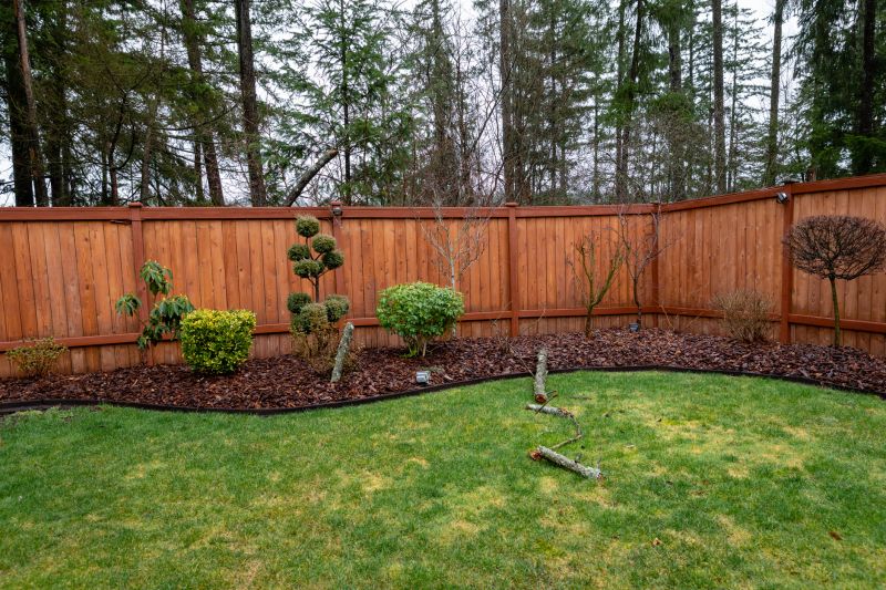 Fence with Landscaping